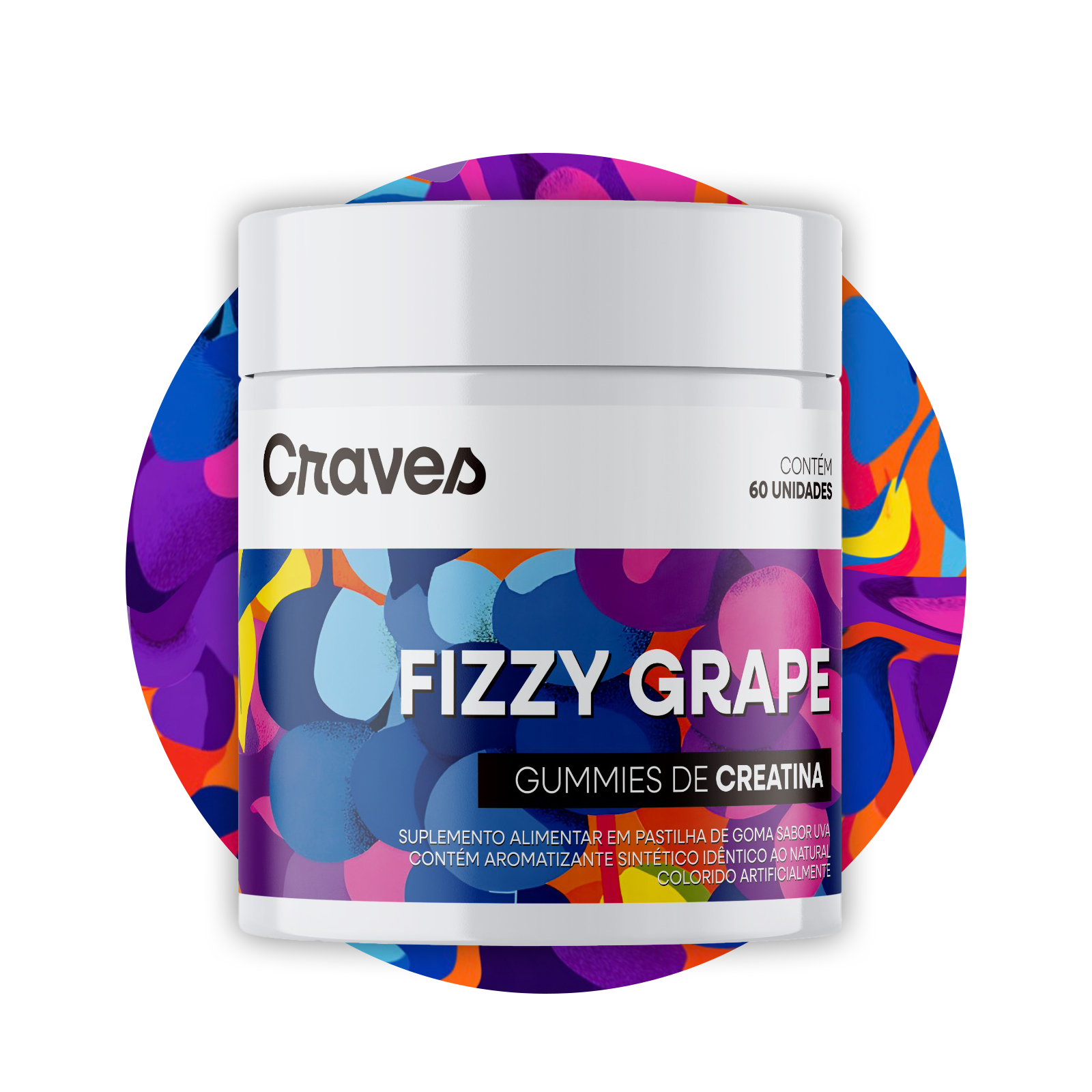 Fizzy Grape, creatina em Gummies