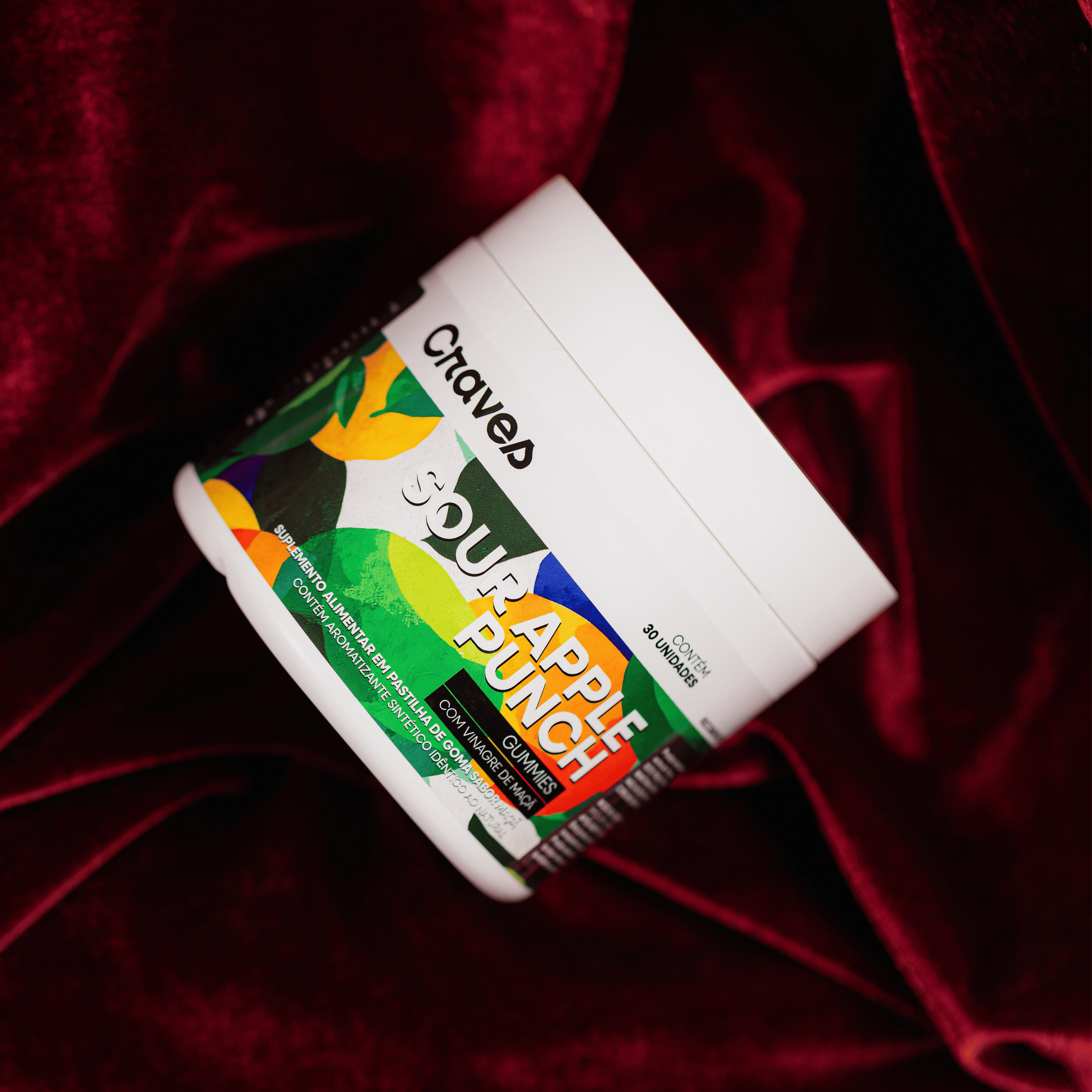 Sour Apple Punch, vinagre de maçã em Gummies